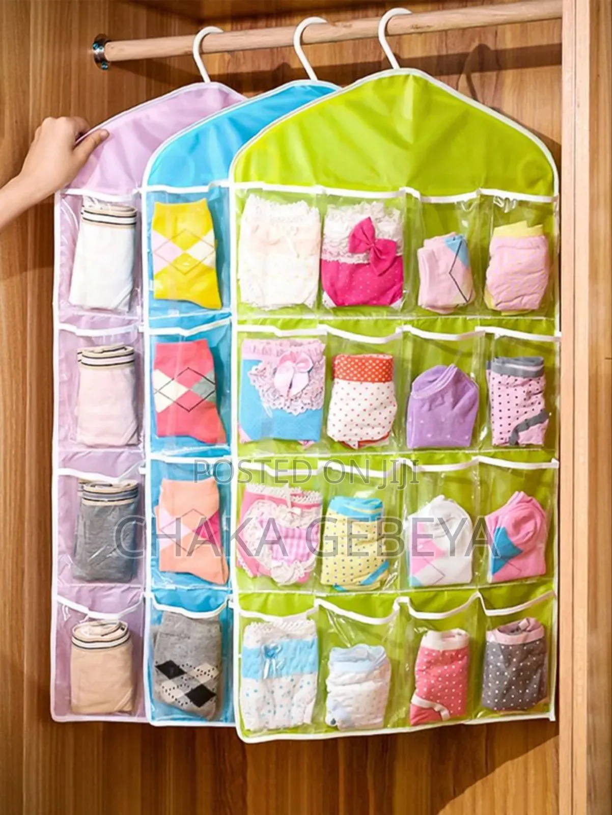 Delicates Drying Storage Rack - Foldable Hanger With Multiple Clips