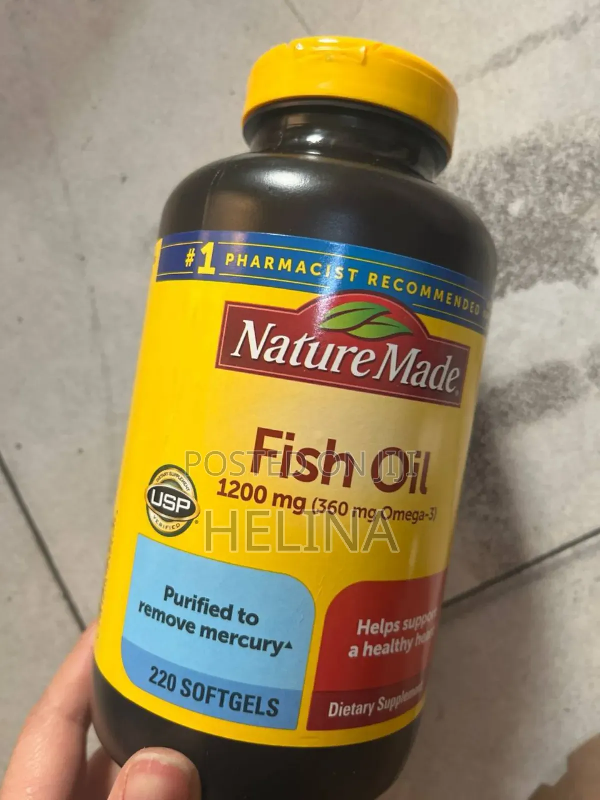 220 Softgels Fish Oil Original From Usa