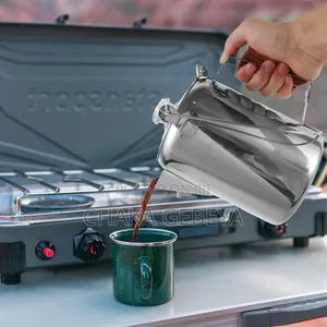 Traditional Style Stainless Steel Coffee Pot - Percolator For 9 Cups,