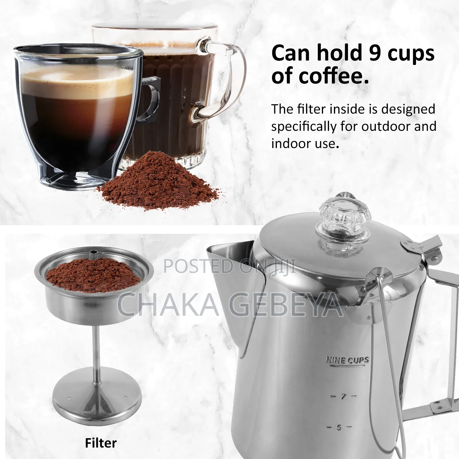 Multi-purpose Brewing Pot Makes Coffee,Tea, Or Heats Milk On Any Stove