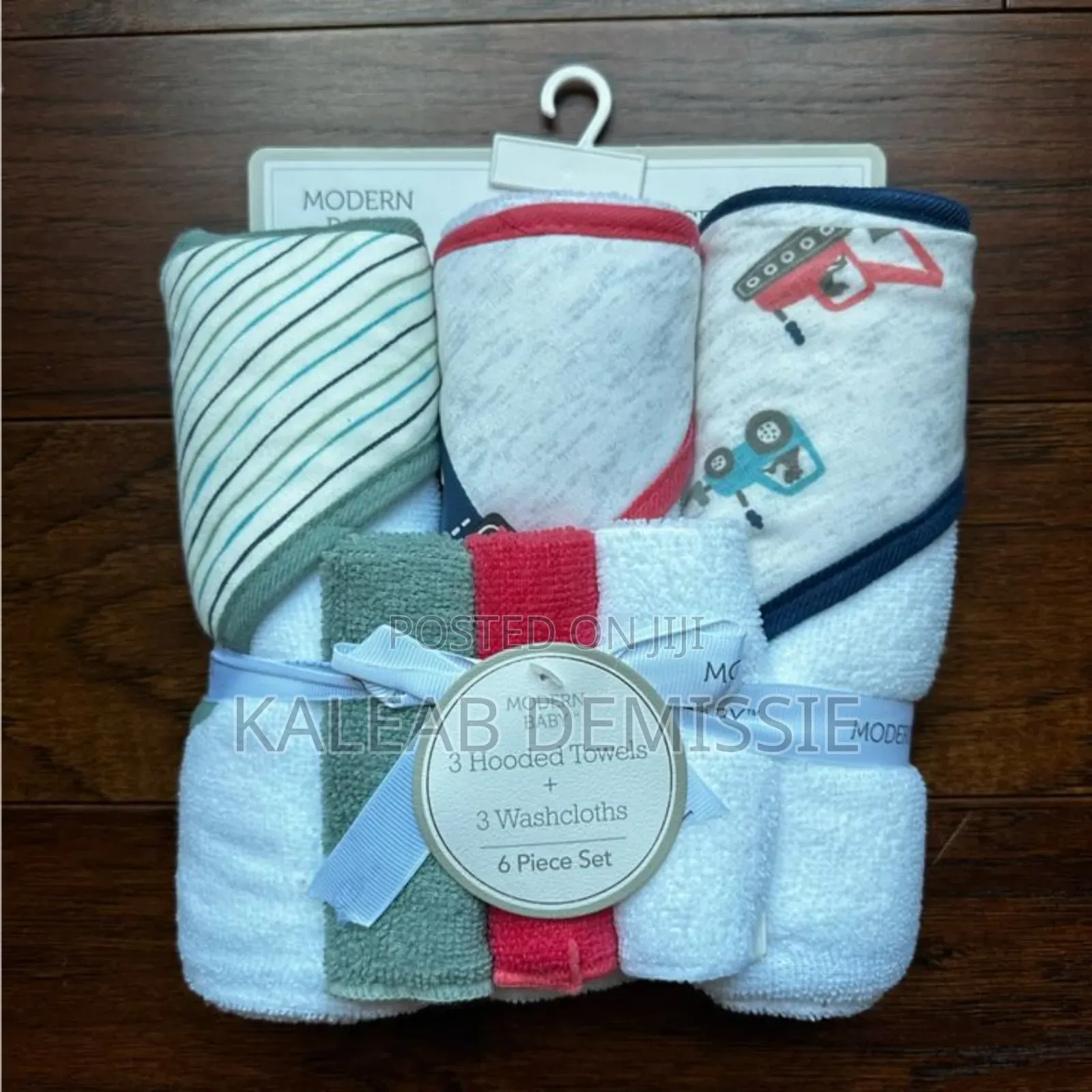 3 Piece Hooded Towel, 3 Piece Washcloths 3ፎጣ 3መጠራረግያ