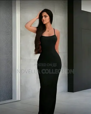 Spaghetti Strap Backless Sleeveless Black Dress