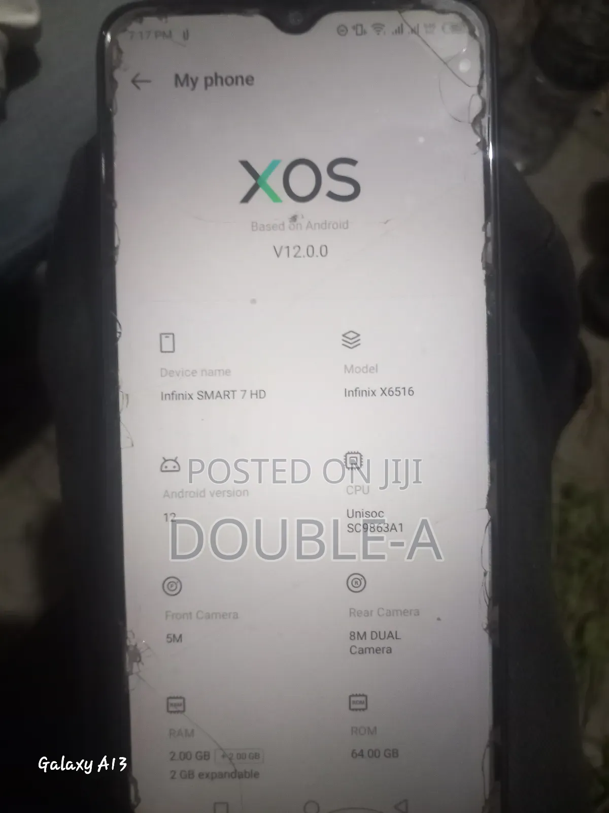 Infinix Smart 7 HD 64 GB Blue