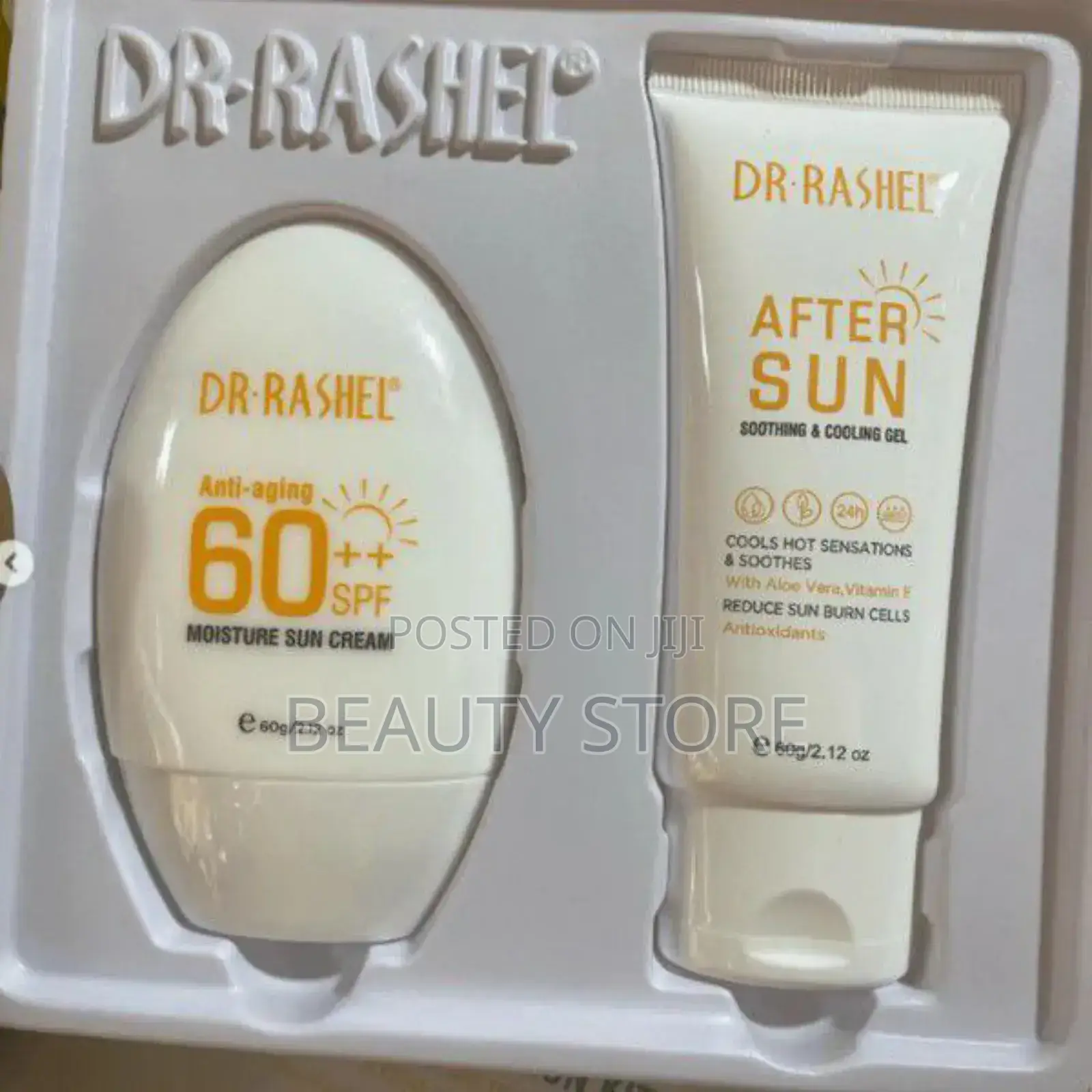 Dr. Rashel Anti-Aging 2 Piece 60++ SPF Sun Protection Kit.