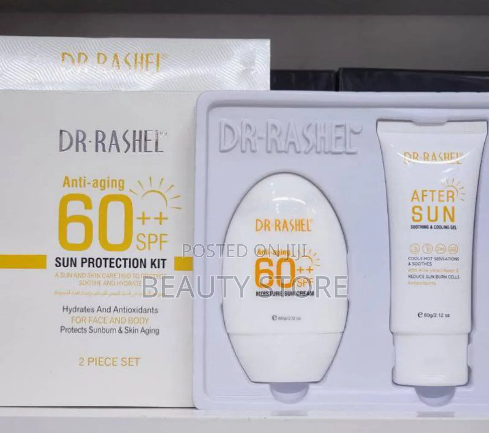 Dr. Rashel Anti-Aging 2 Piece 60++ SPF Sun Protection Kit.