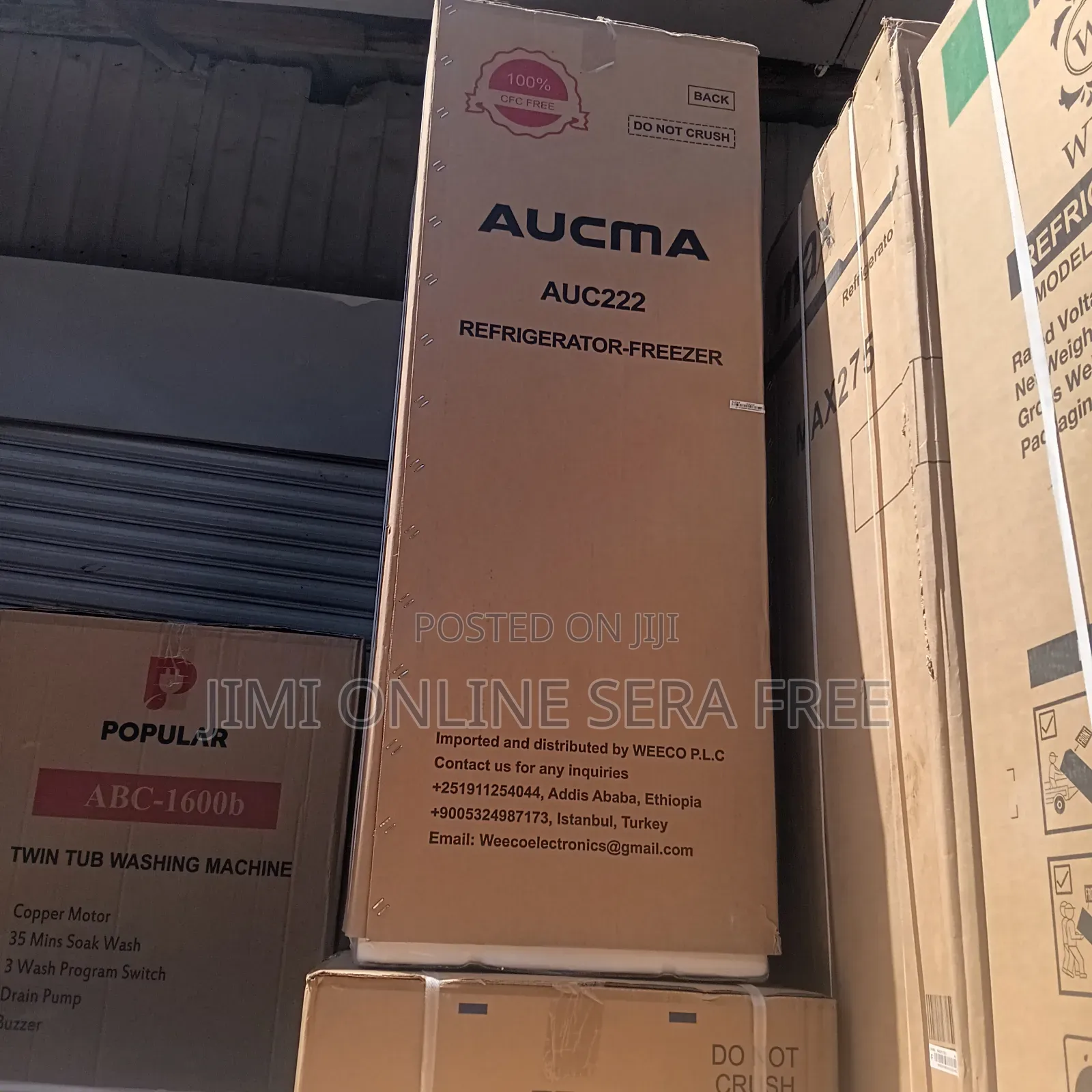 Aucma Refrigeratot Freezer Model Auc 222l Brand Model Koulr New