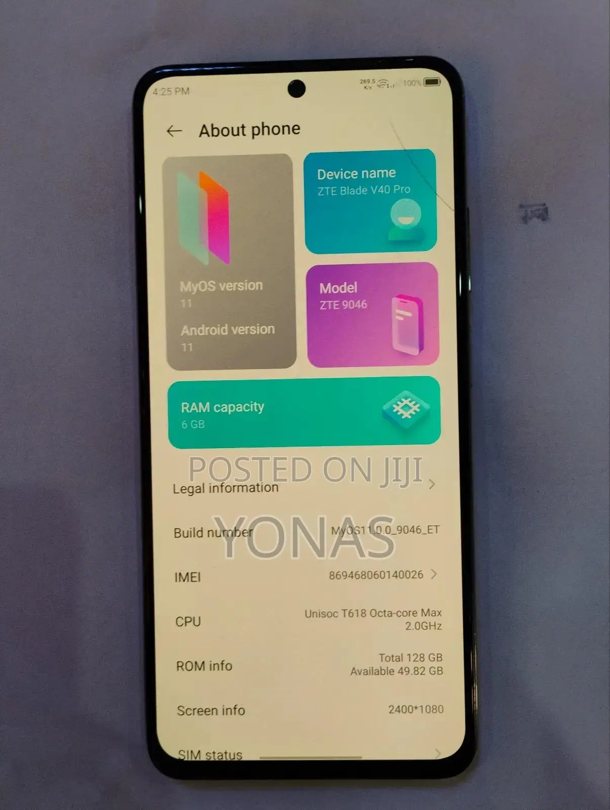 ZTE Blade V40 Pro 128 GB White