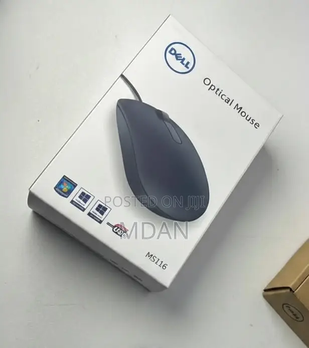 Wire Dell Optical Mouse