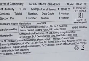 New Samsung Galaxy Tab A9+ 128 GB