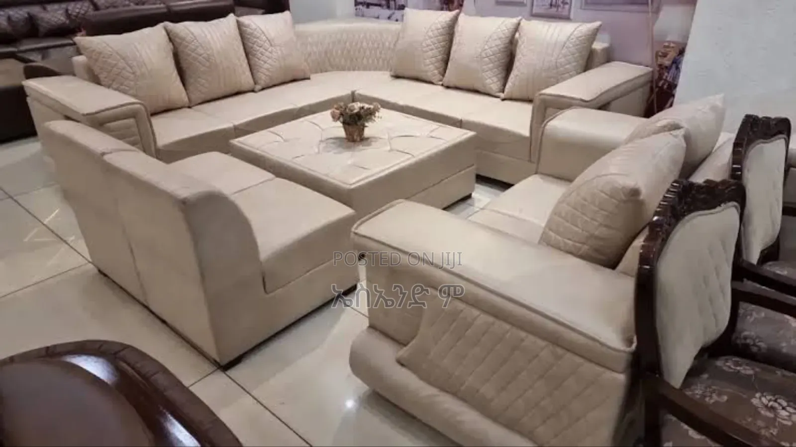 Asamenaw Sofa Design With Table Fully Leather