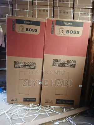 Boss Frent Doubel Door Refrigerator Model Bo 700 SSK Fan Sistem New