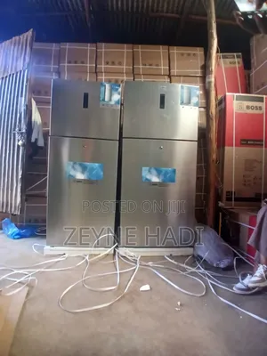 Boss Frent Doubel Door Refrigerator Model Bo 700 SSK Fan Sistem New