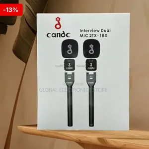 Candc Dual Wireless Interview Microphone 2 Transmitters + 1 Receiver