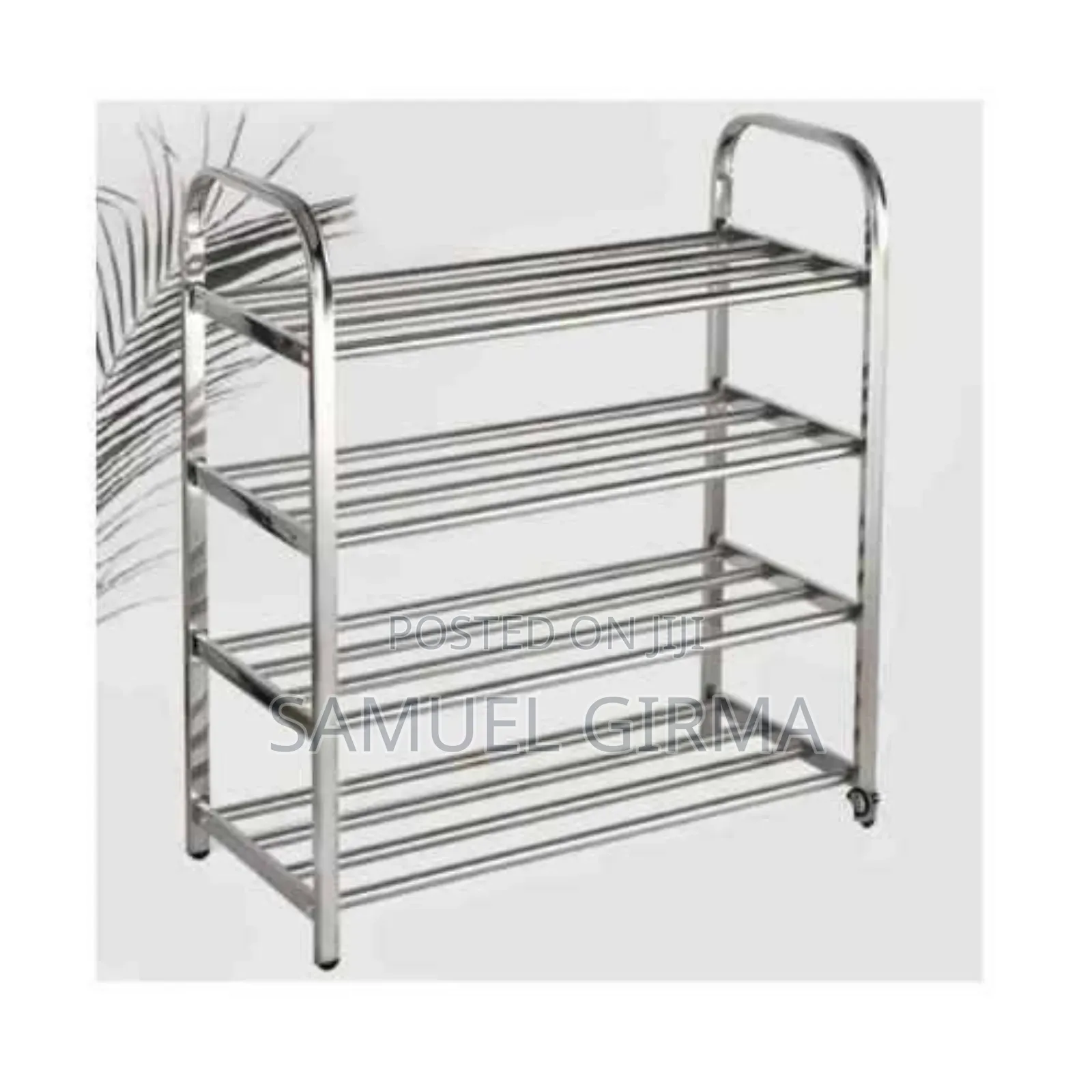60*35*85cm 4 Layer Stainless Steel Shoes Rack