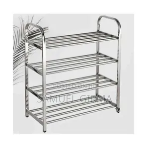 60*35*85cm 4 Layer Stainless Steel Shoes Rack