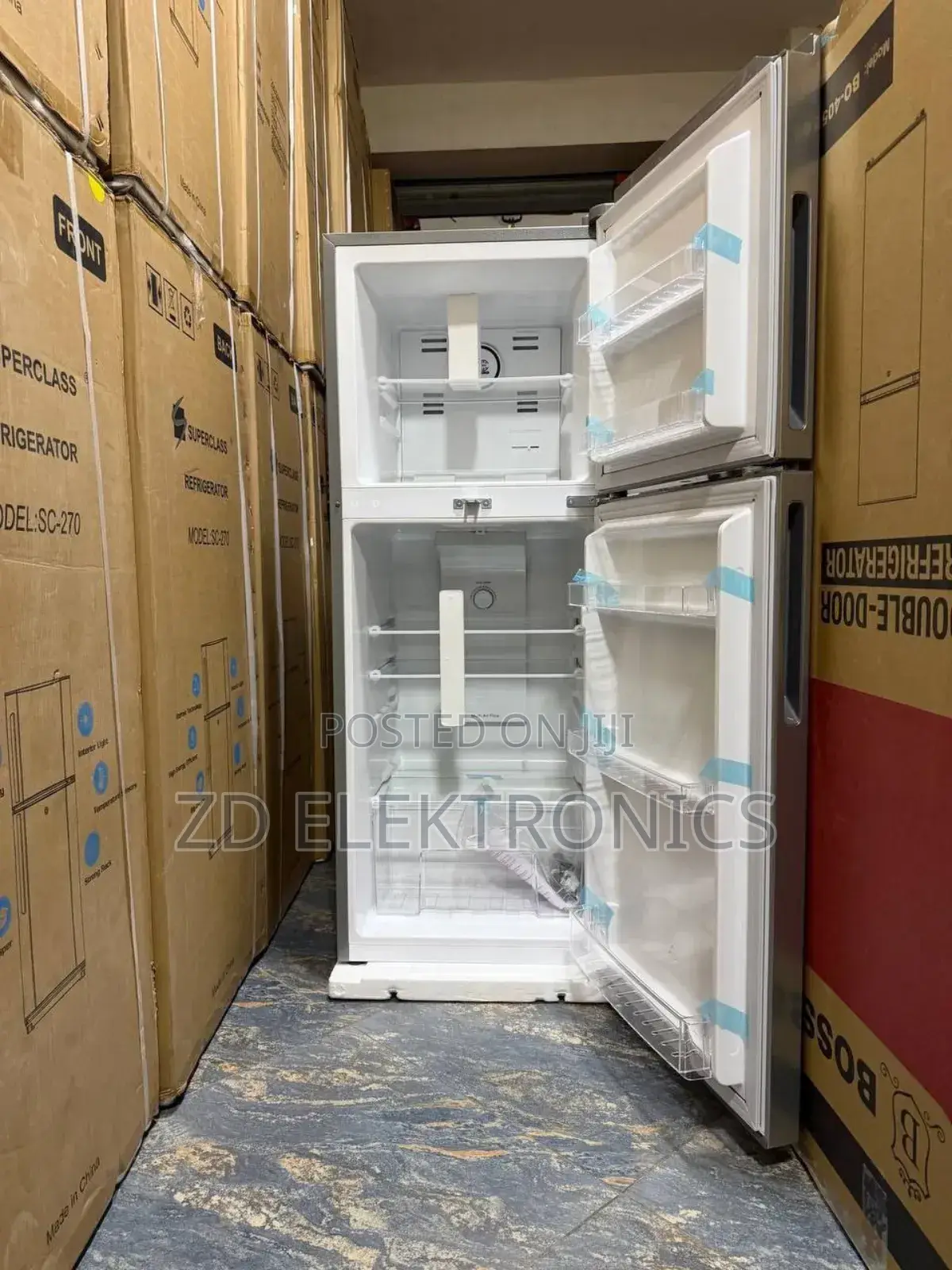 Boss Front Refrigerator Model Bo 405 SSK Fan Sistem New