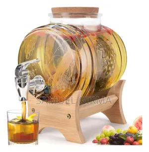 ለቤትዎ ተጨማሪ ድምቀት የሚሆንglass Dispenser Jar With Bamboo Stand