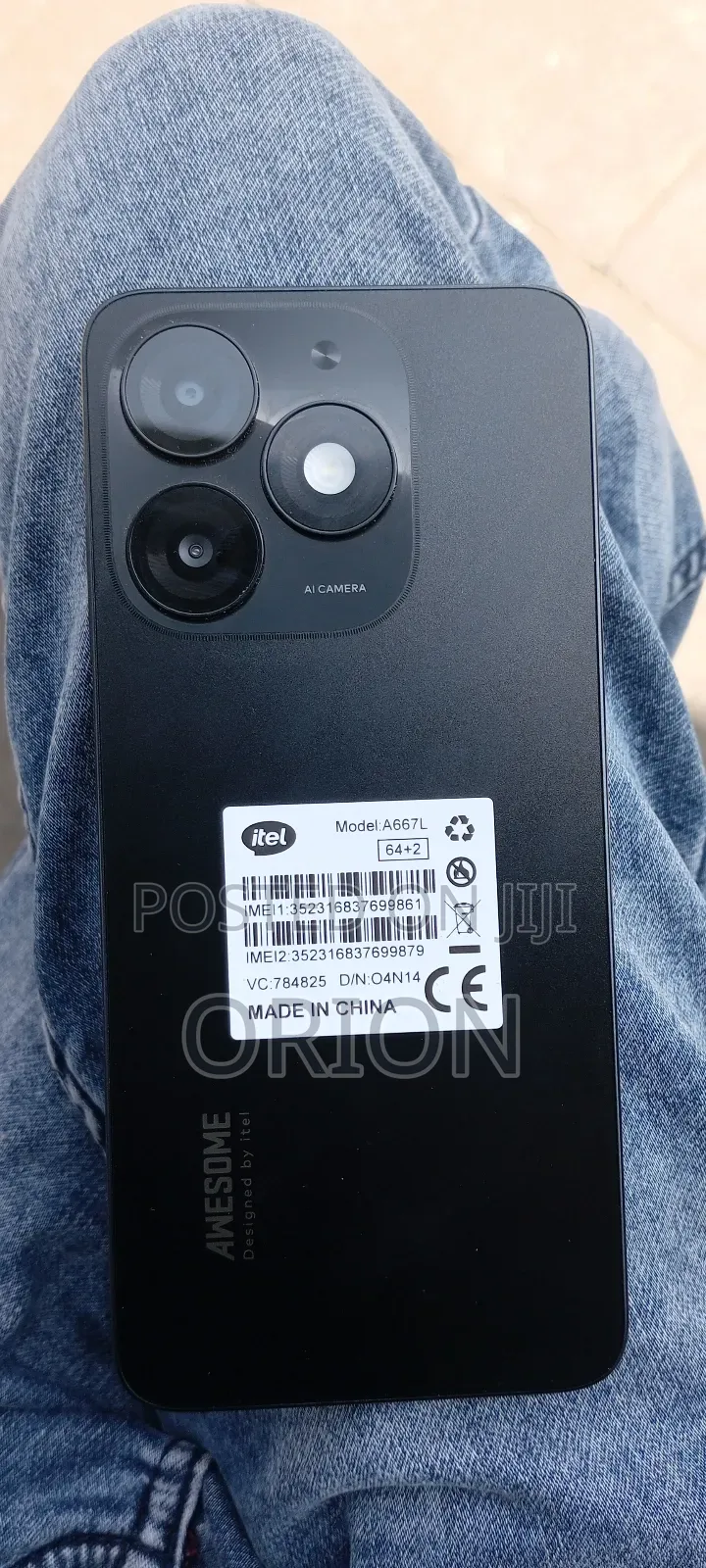 New Itel A50 128 GB Black