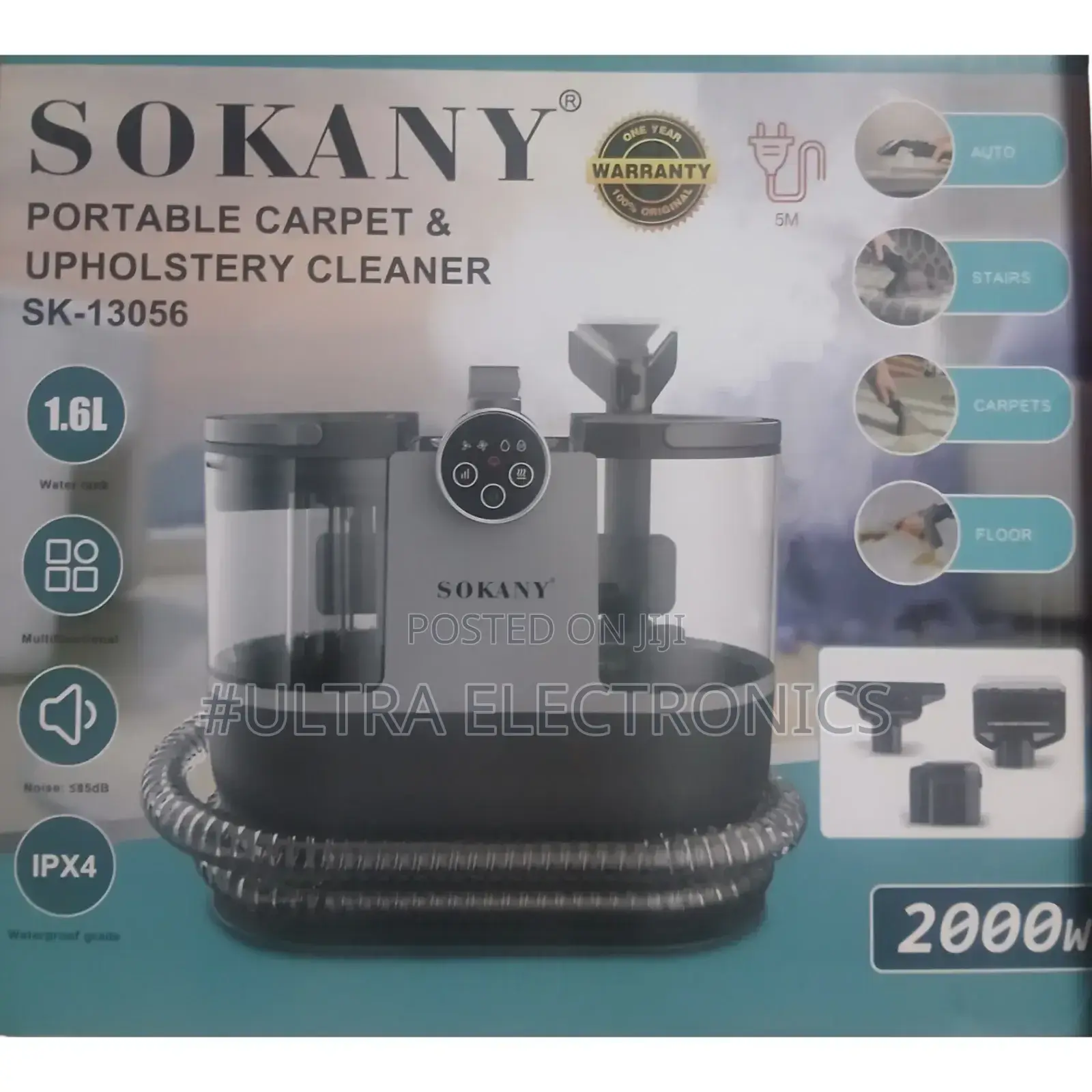 Sokany Vacuum Portable Carpet Upholstery Cleaner (Sk-13056).