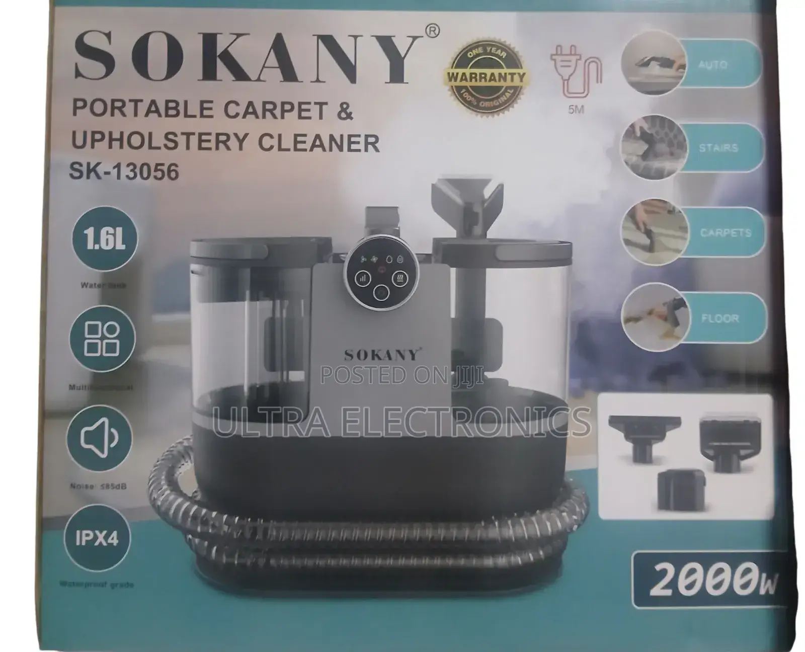 Sokany Vacuum Portable Carpet Upholstery Cleaner (Sk-13056).