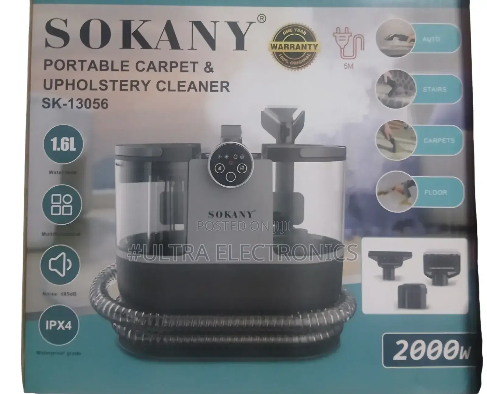 Sokany Vacuum Portable Carpet Upholstery Cleaner (Sk-13056).