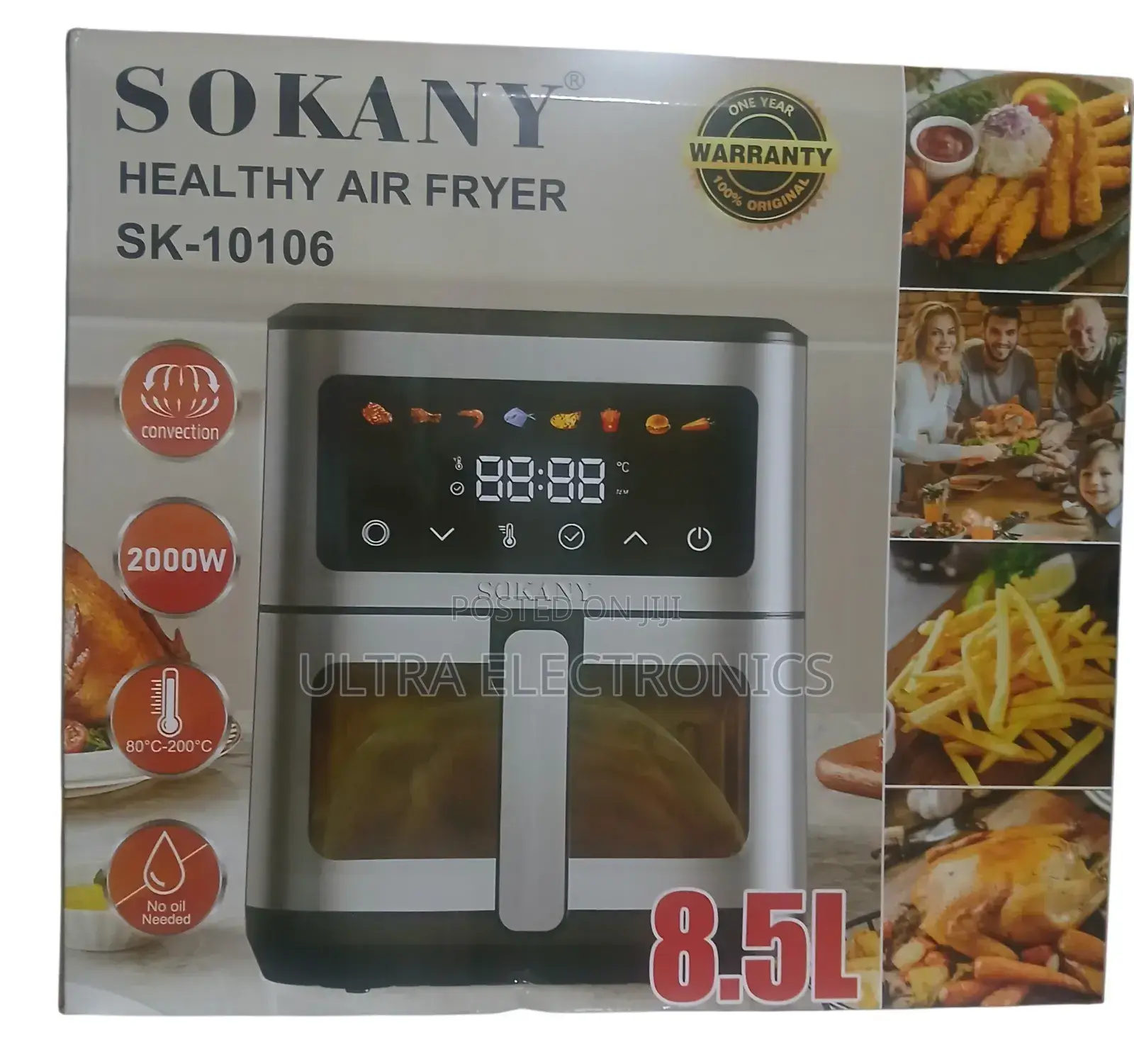 Sokany Healthy Air Fryer (Sk-10106). Key Specifications Include: Best