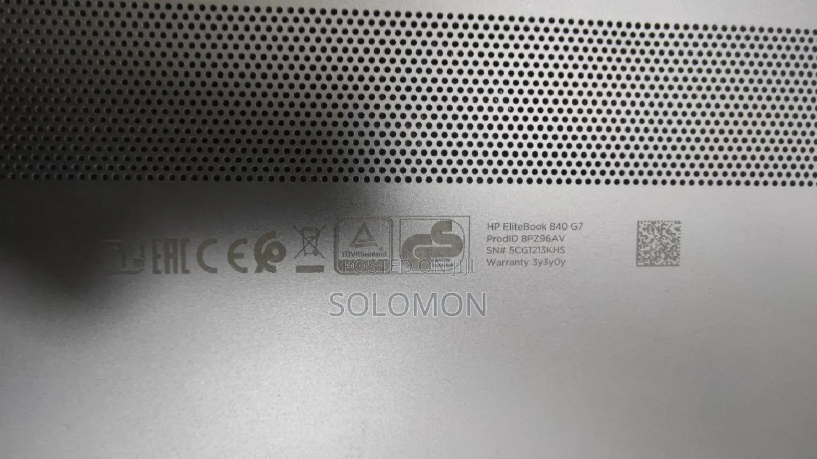 New Laptop HP EliteBook 840 G7 8GB Intel Core I7 SSD 512GB