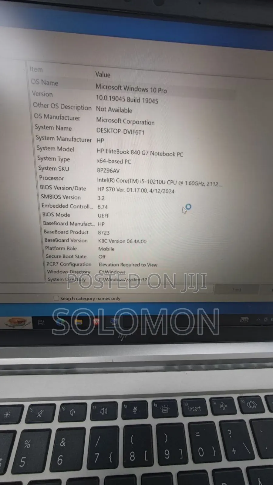 New Laptop HP EliteBook 840 G7 8GB Intel Core I7 SSD 512GB