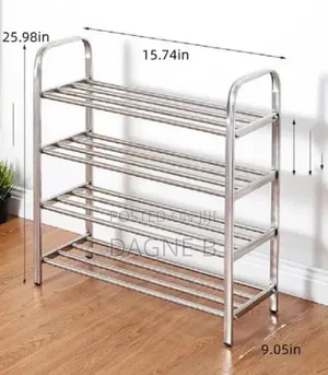 Fully Stainless Steel Shoe Organizer የጫማ መደርደርሪያ