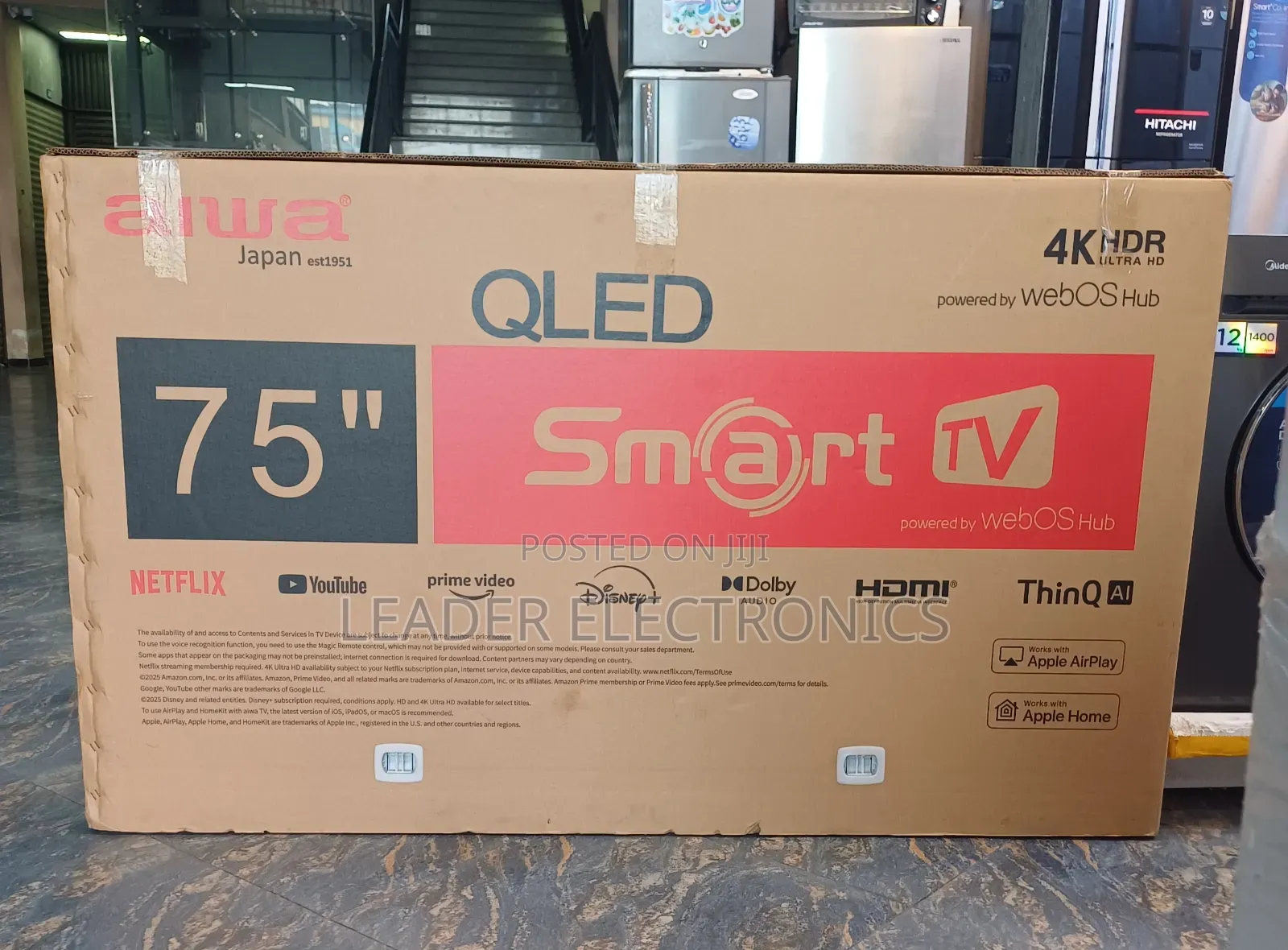 Alwa 75'' Smart Qled Tv – Massive Uhd Powered by Webos Hub Japan