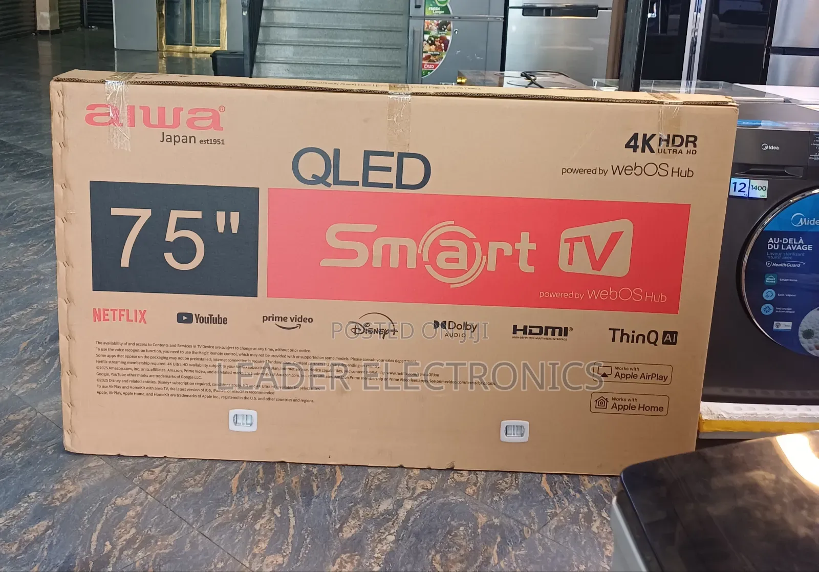 Alwa 75'' Smart Qled Tv – Massive Uhd Powered by Webos Hub Japan