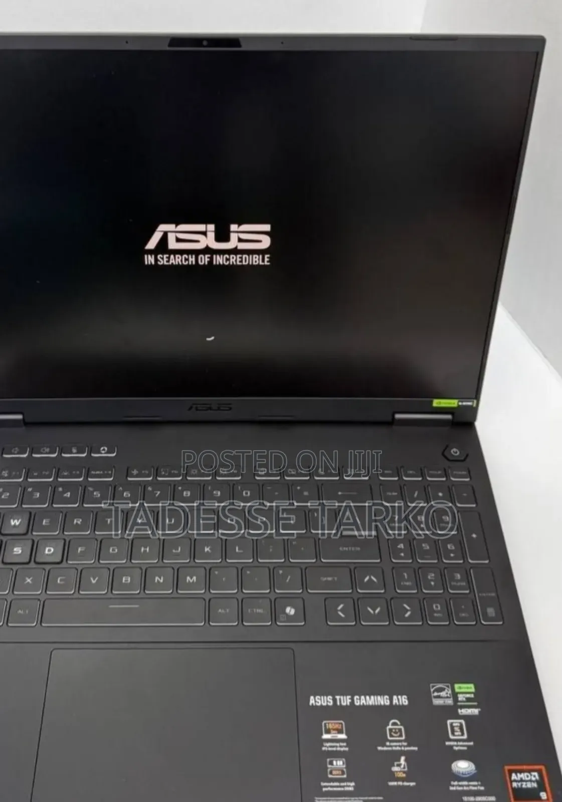 New Laptop Asus TUF Gaming A16 32GB AMD Ryzen 9 SSD 512GB