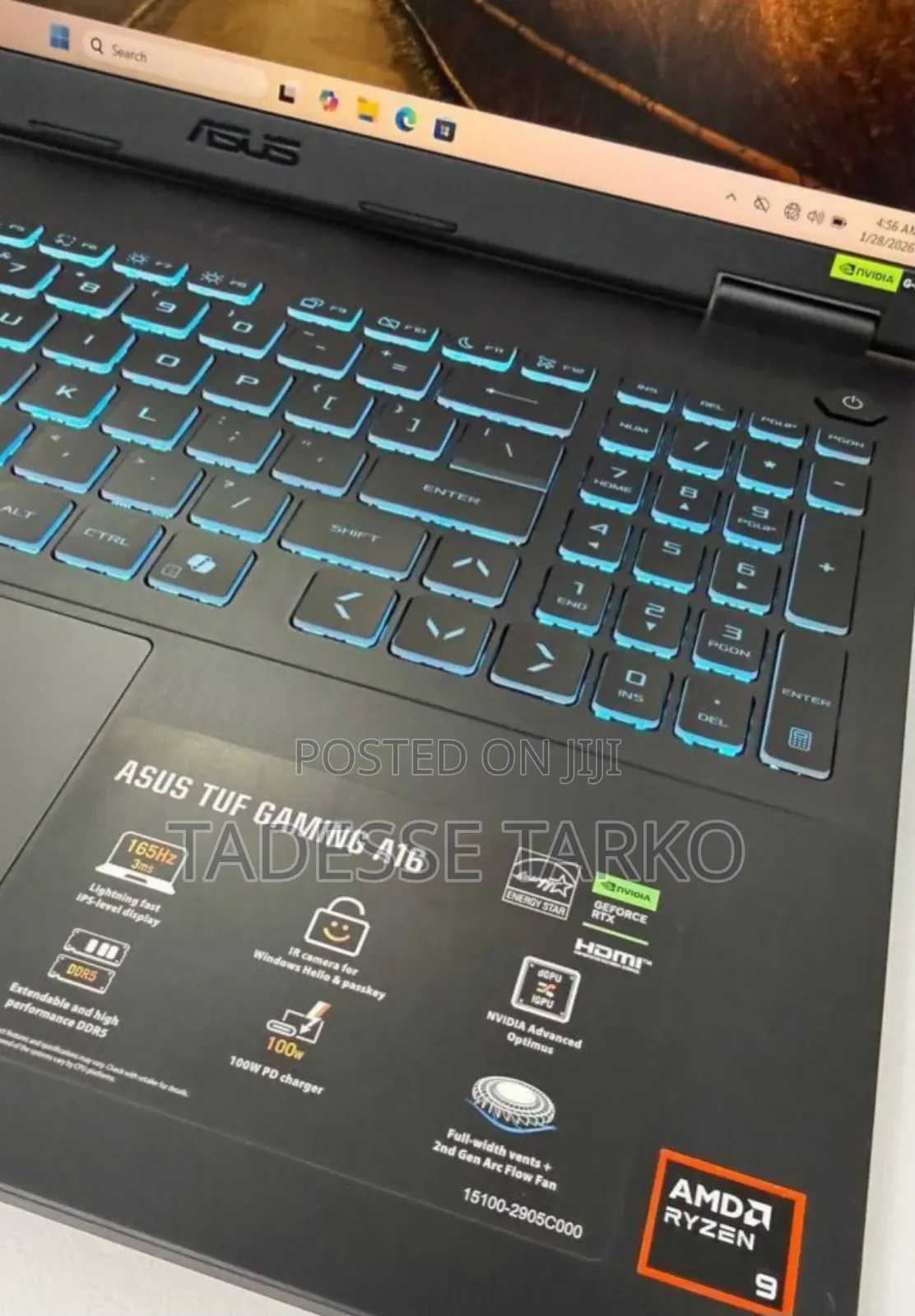 New Laptop Asus TUF Gaming A16 32GB AMD Ryzen 9 SSD 512GB