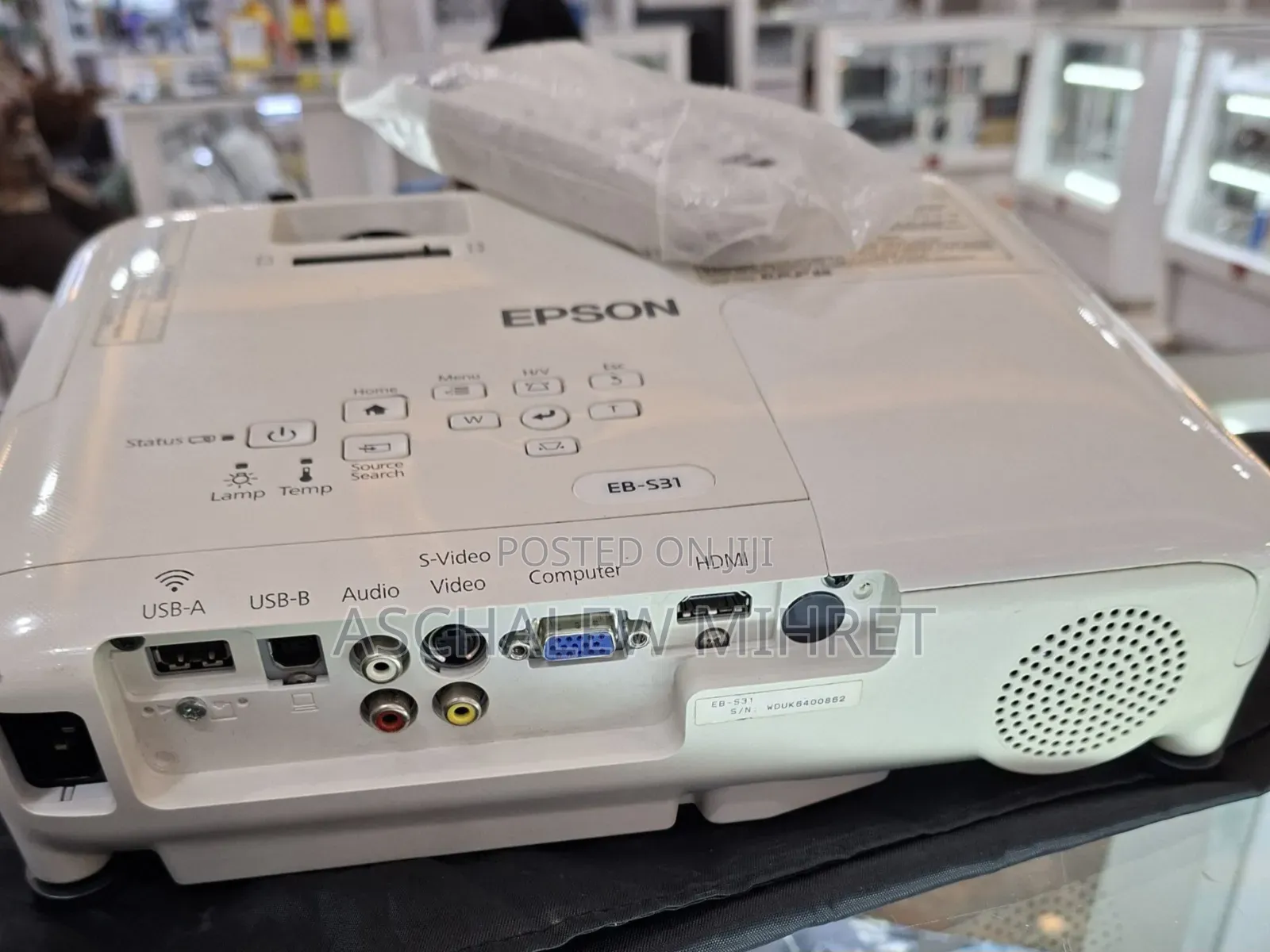Epson Projector Model Name: Eb-S31 Has