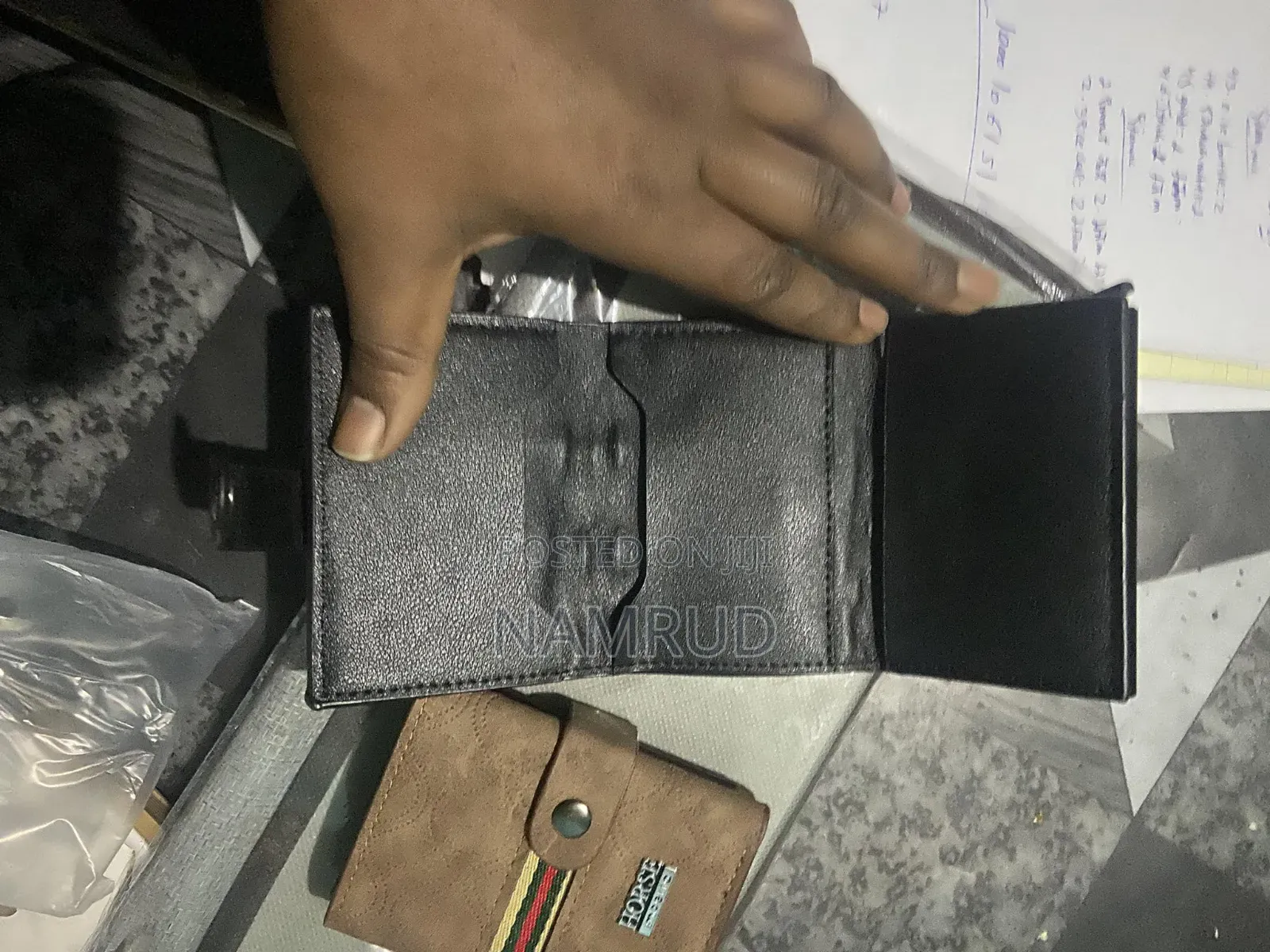 Wallet With Dual Cardholder and Cash Pockets Separately