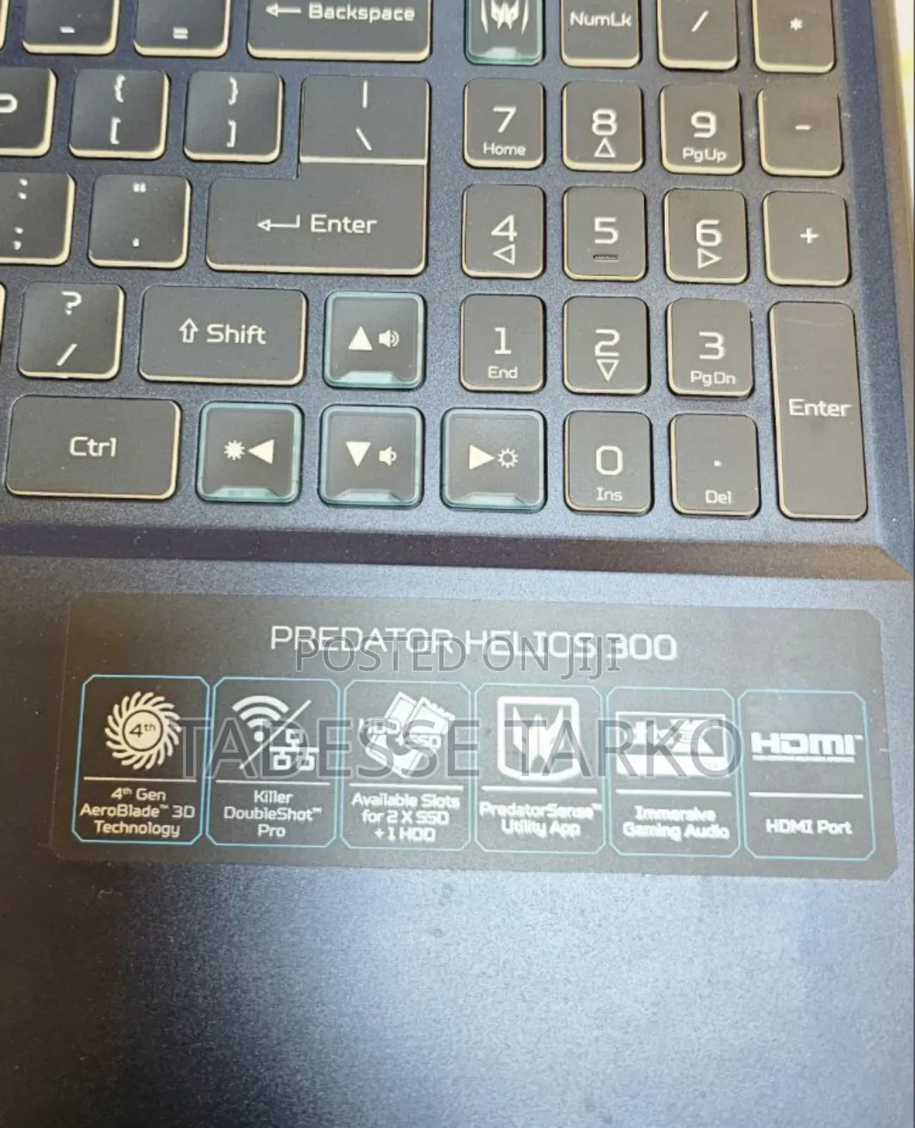 New Laptop Acer Predator Helios 300 16GB Intel Core I7 SSD 1T