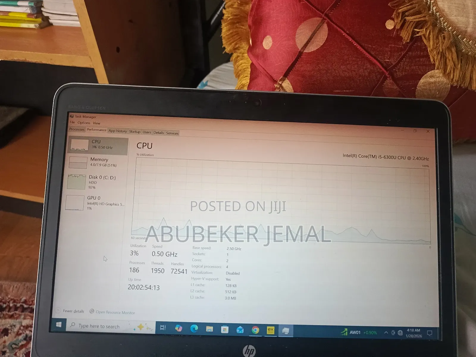 Laptop HP EliteBook 840 8GB Intel Core I5 HDD 1T