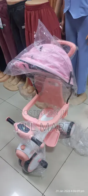 Baby Musical Tricycle With Parent Handle
