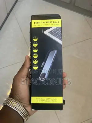 Type C to HDTV 8 in 1 (Hdtv+2usb+Type C + Sd)