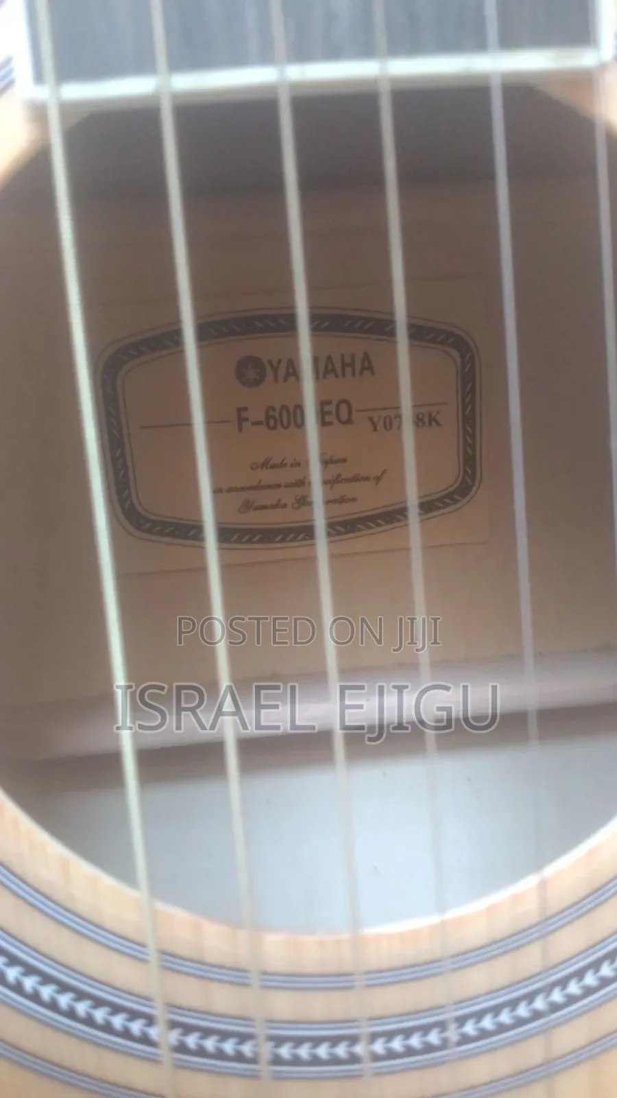 Acoustic Yamaha F6000eq Guitar for Few Days