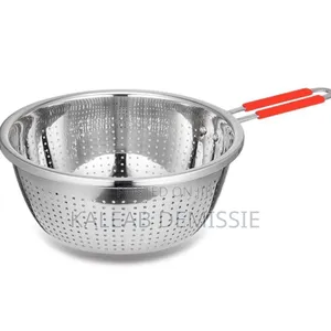 Stainless Steel Colanders የፍራፍሬ አና የፓስታ ማጥለያ