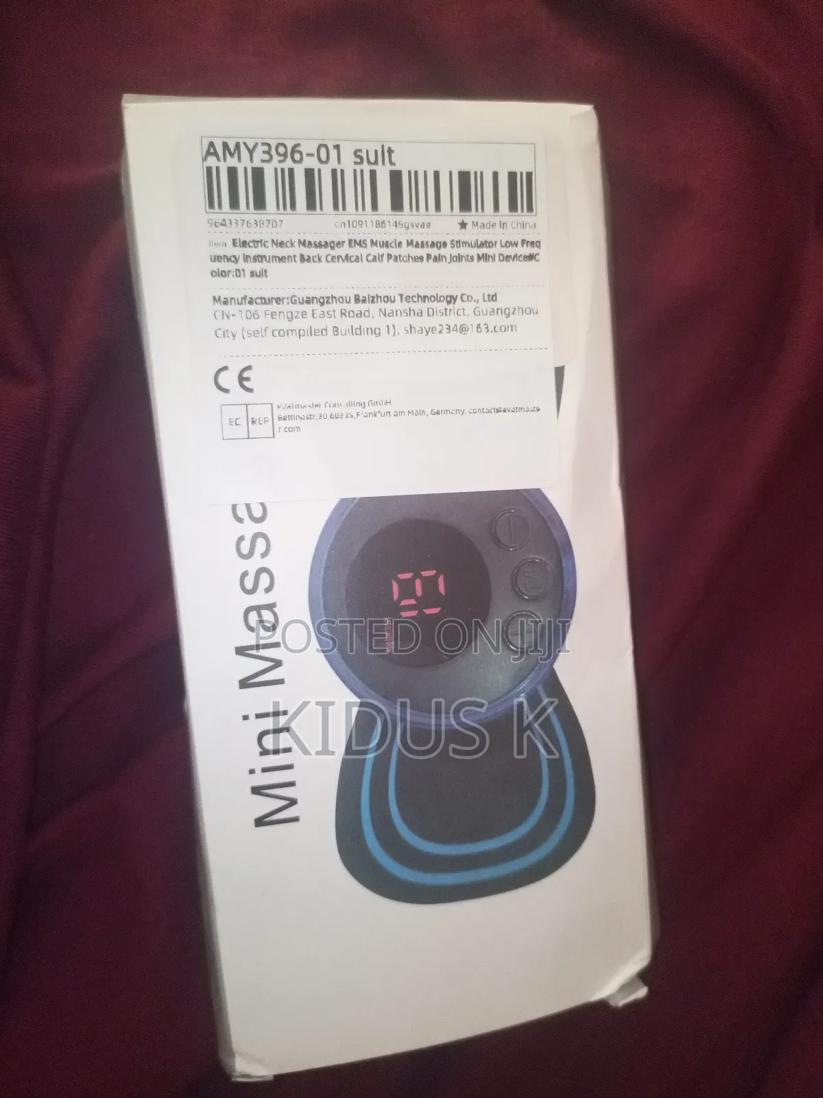 Mini Electric Ems Neck Body Massager – Portable Pain Relief Device