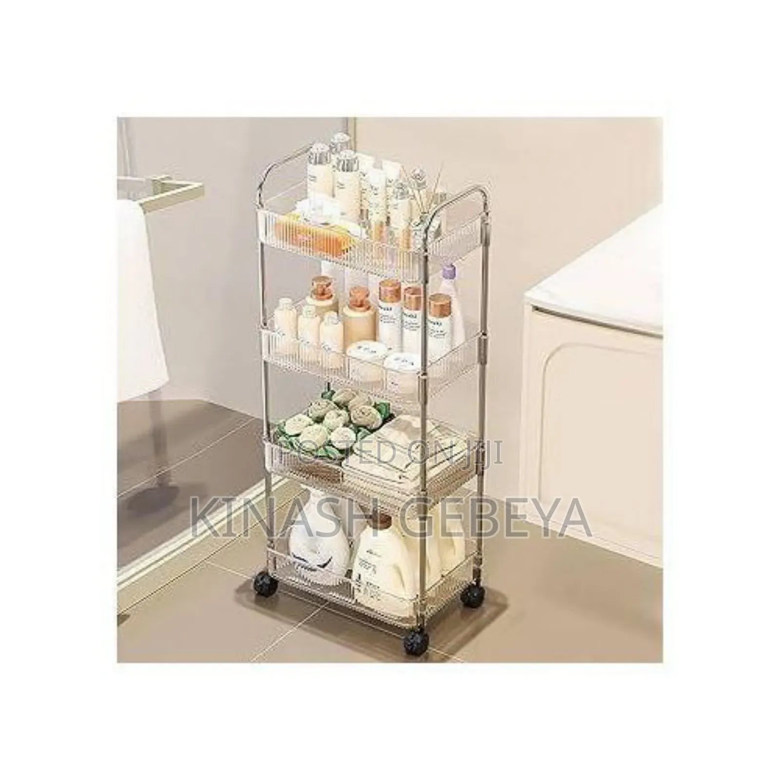 4 Layer High Quality Shelving(360° Rotating)