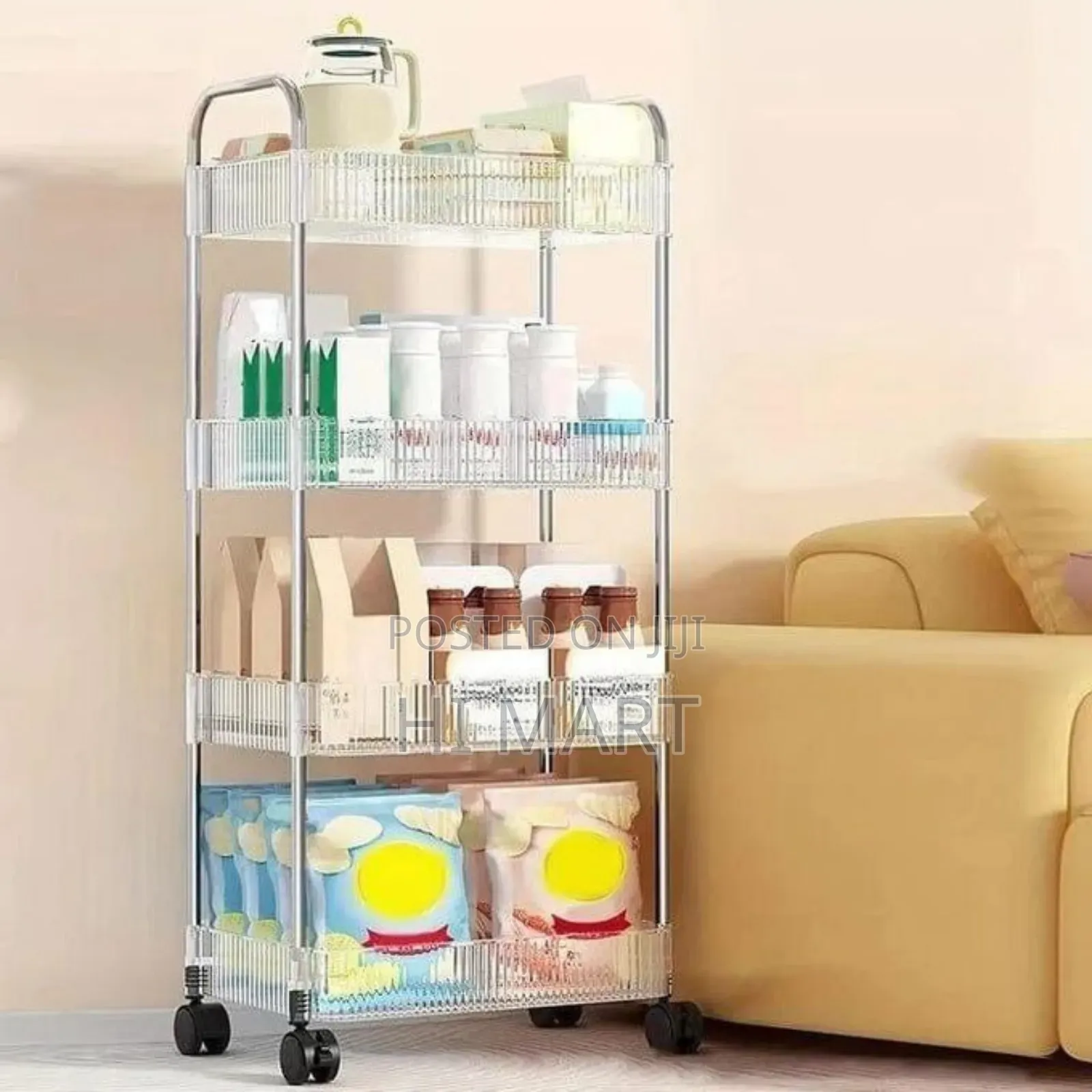 360° Rotating 4 Layer Shelving Storage