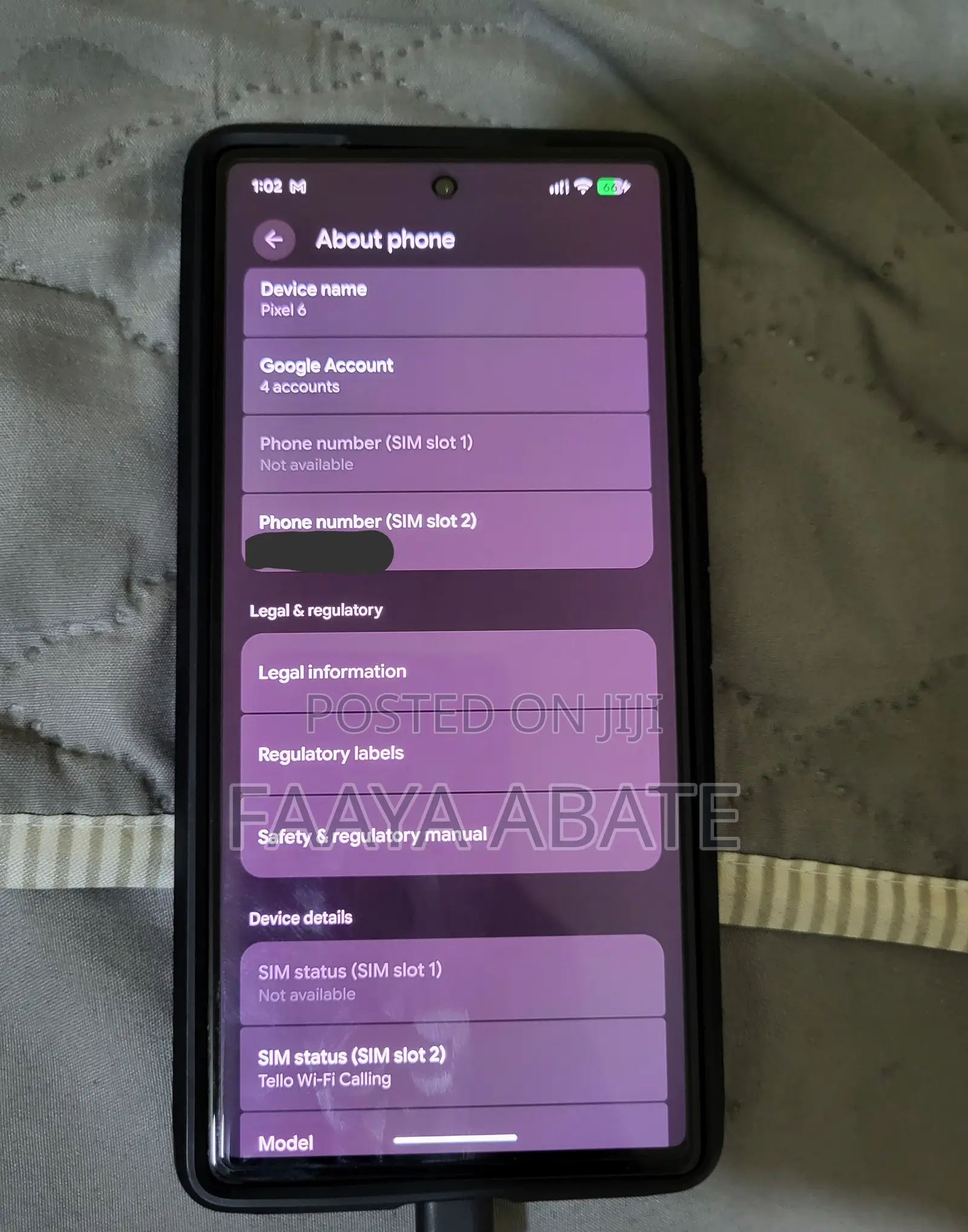 Google Pixel 6 128 GB Black