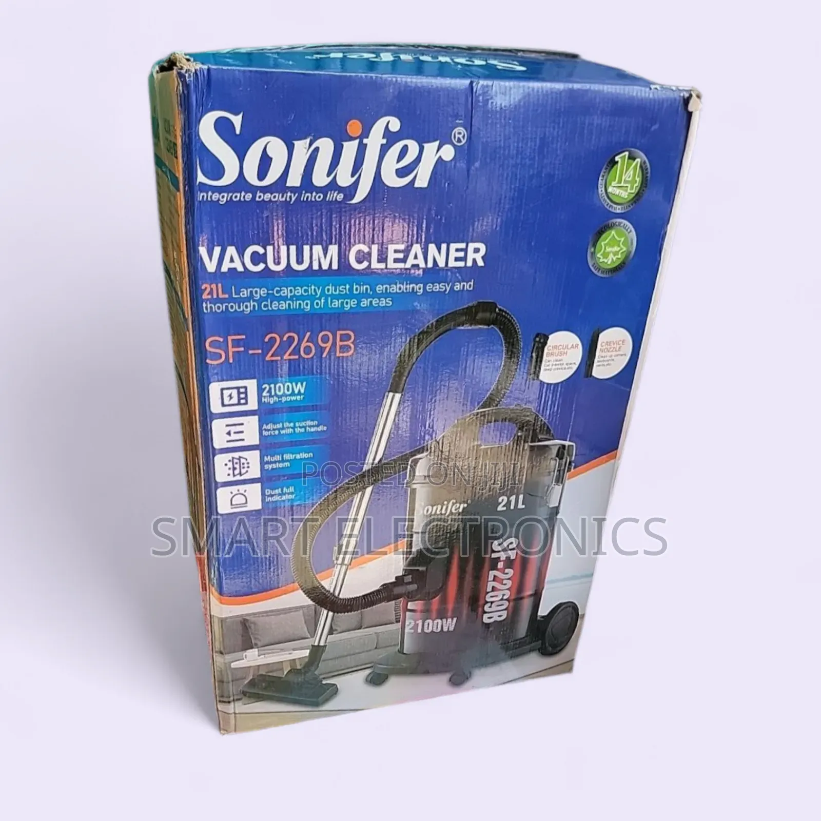 Sonifer Vacuum 21l Large-Capacity Features: Multi-Filtration System,