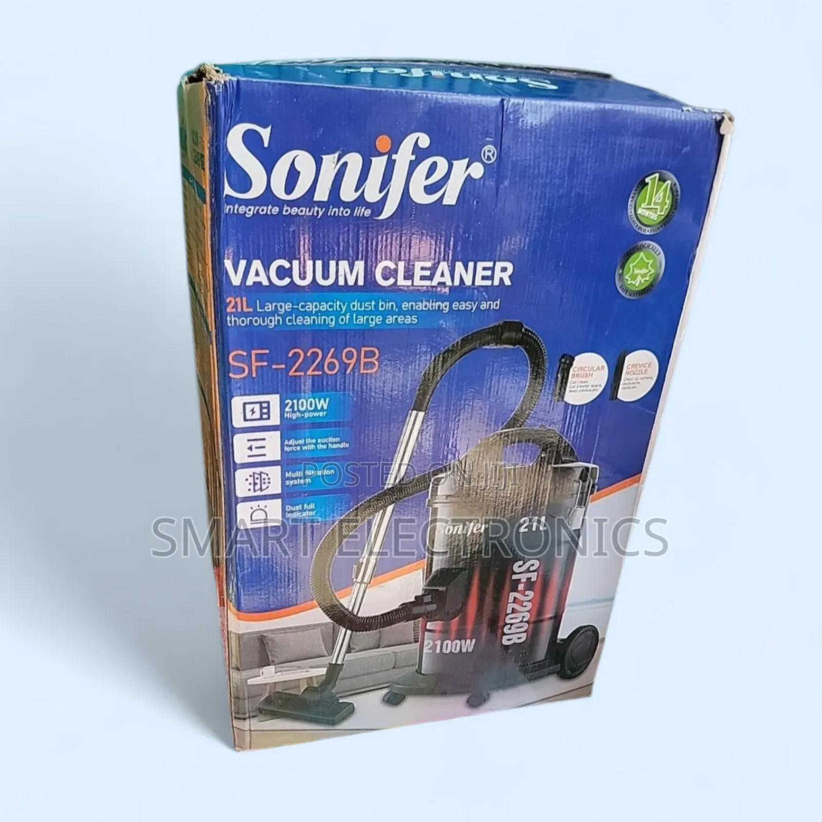 Sonifer Vacuum 21l Large-Capacity Features: Multi-Filtration System,