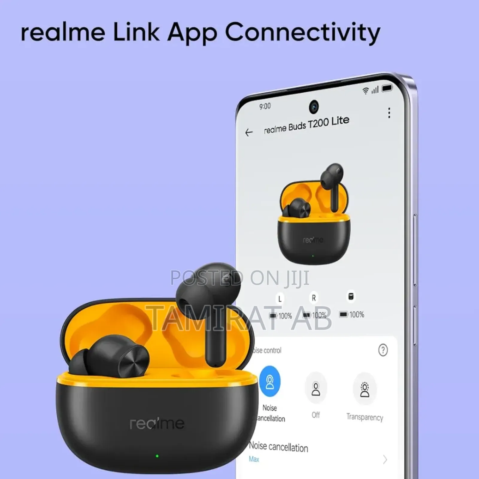 Realme Buds T200 Lite Bluetooth Earbuds Quad-Mic Ai Enc for Calls