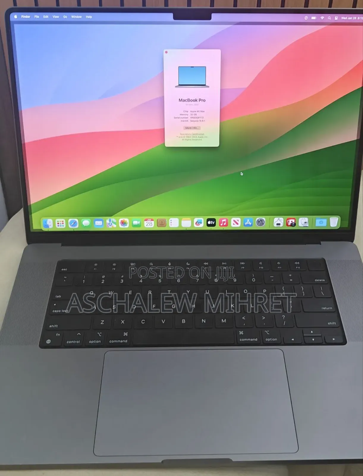 New Laptop Apple MacBook Pro M1 32GB Apple M1 Max SSD 512GB