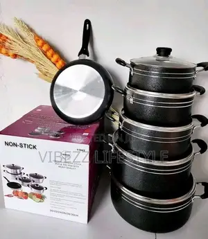 Original Momcoc Non-stick Pot Set - 5-piece Granite Stone Cookware